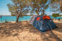 Naturist Camp Baldarin - Campingbereich für Zelte im Schatten der Bäume