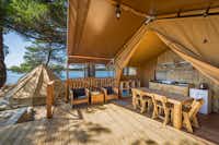 Naturist Camp Baldarin - Glampingzelt am Meer auf dem Campingplatz