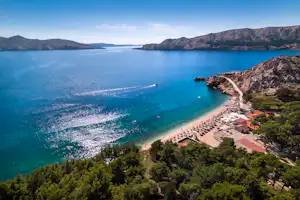 Naturist Camping Bunculuka - Luftaufnahme vom Campingplatz am Mittelmeer