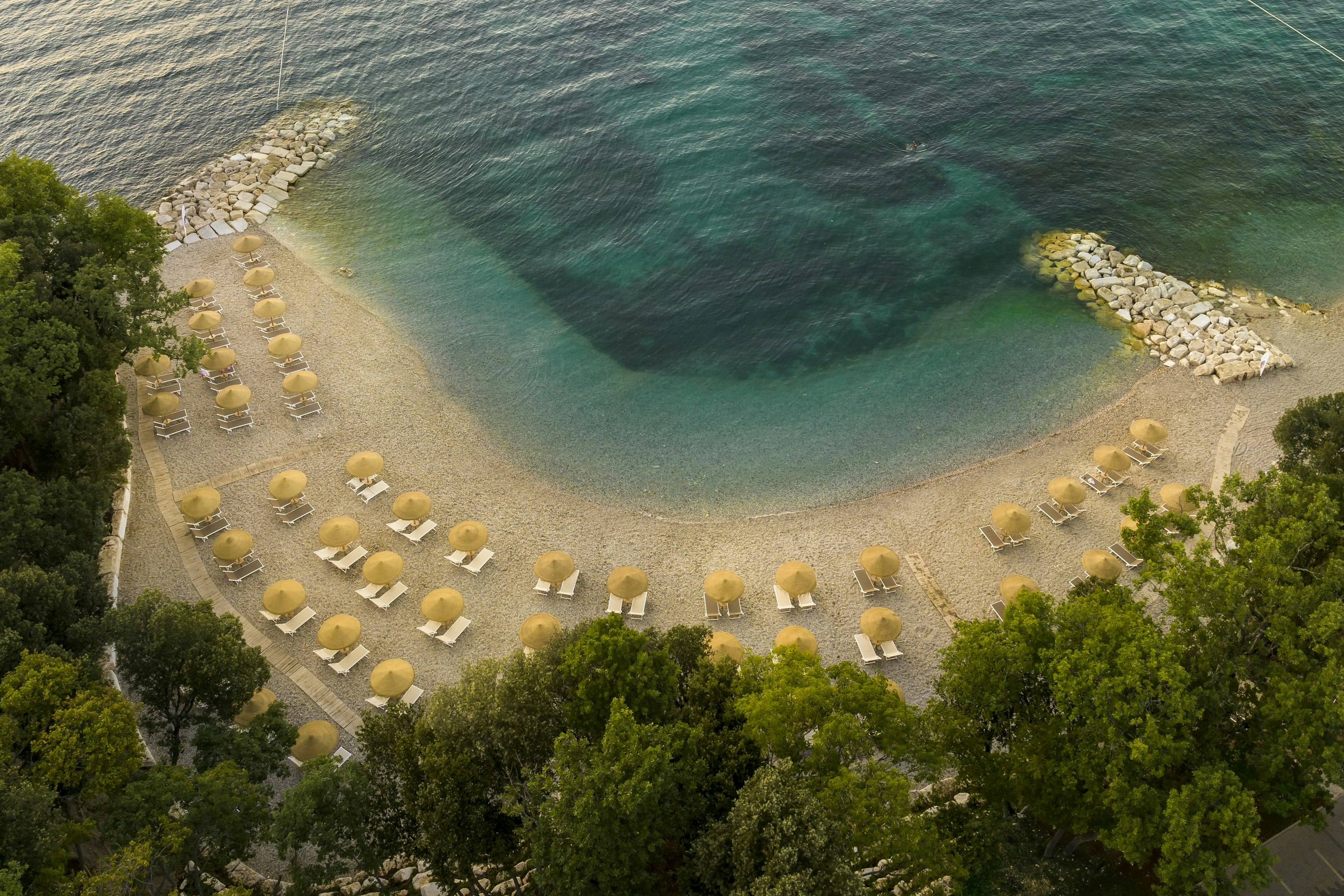 Istra Premium Camping Resort - Blick auf den Badestrand