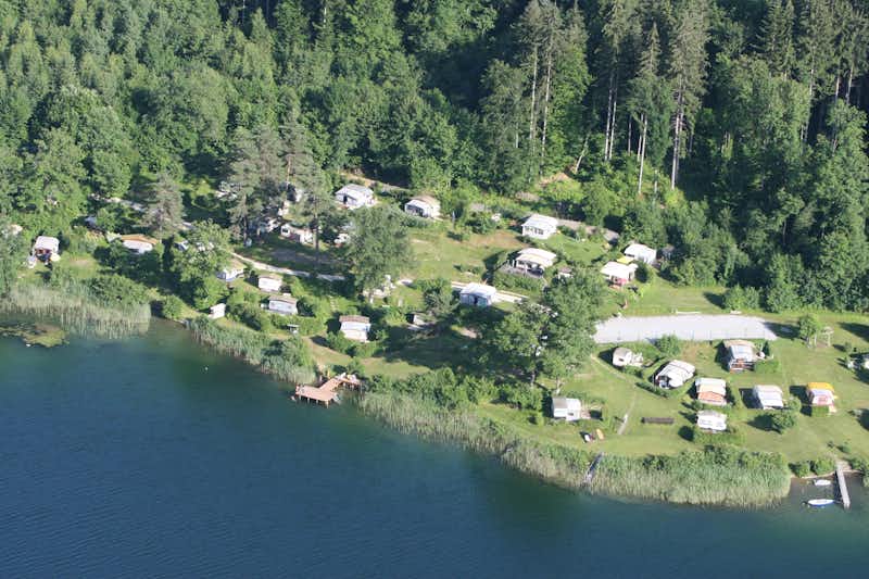 Naturist Camping Turkwiese Keutschach - Campingplatz aus der Vogelperspektive