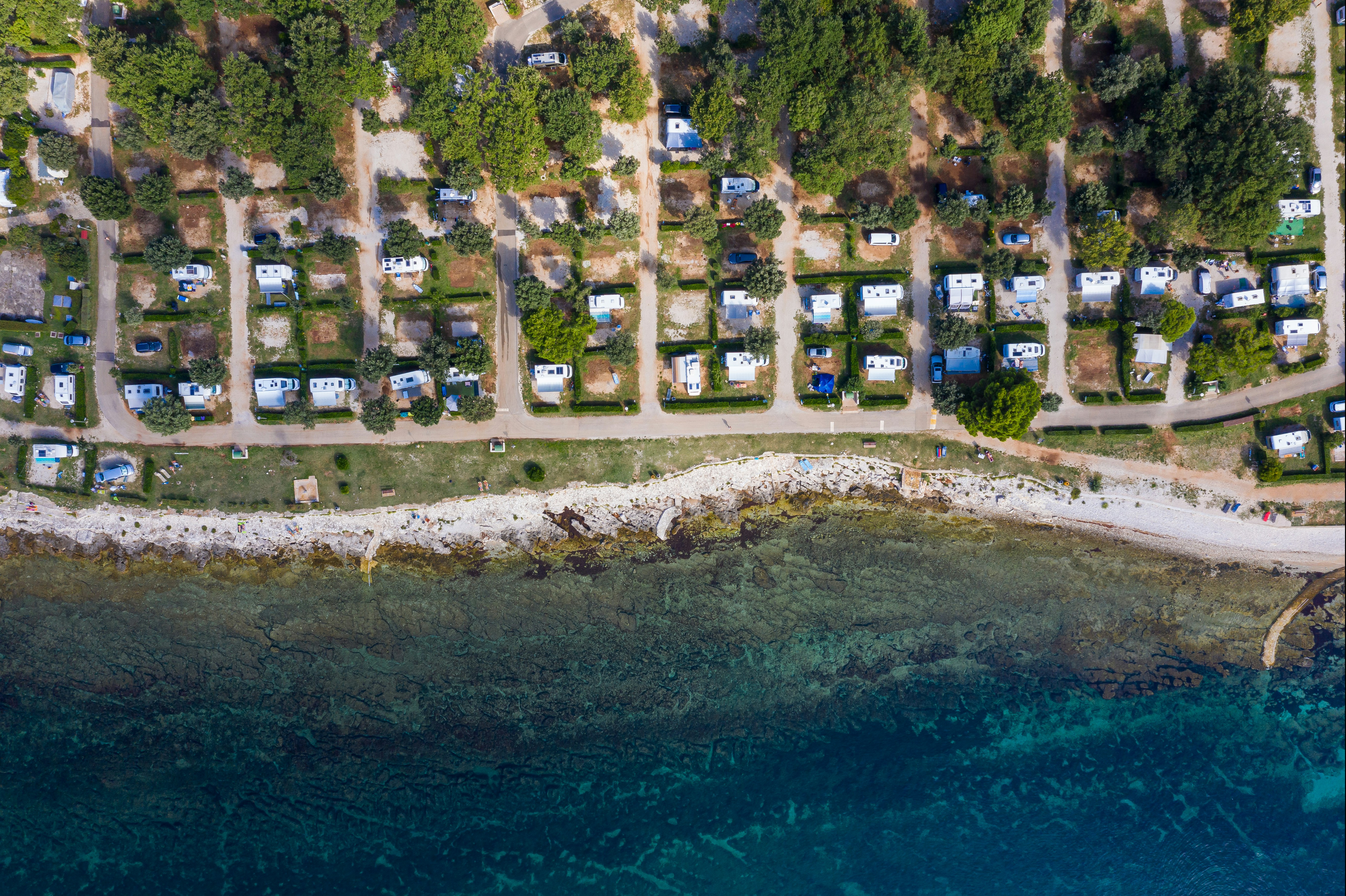 Camping Ulika  - Luftaufnahme des Campingplatzes