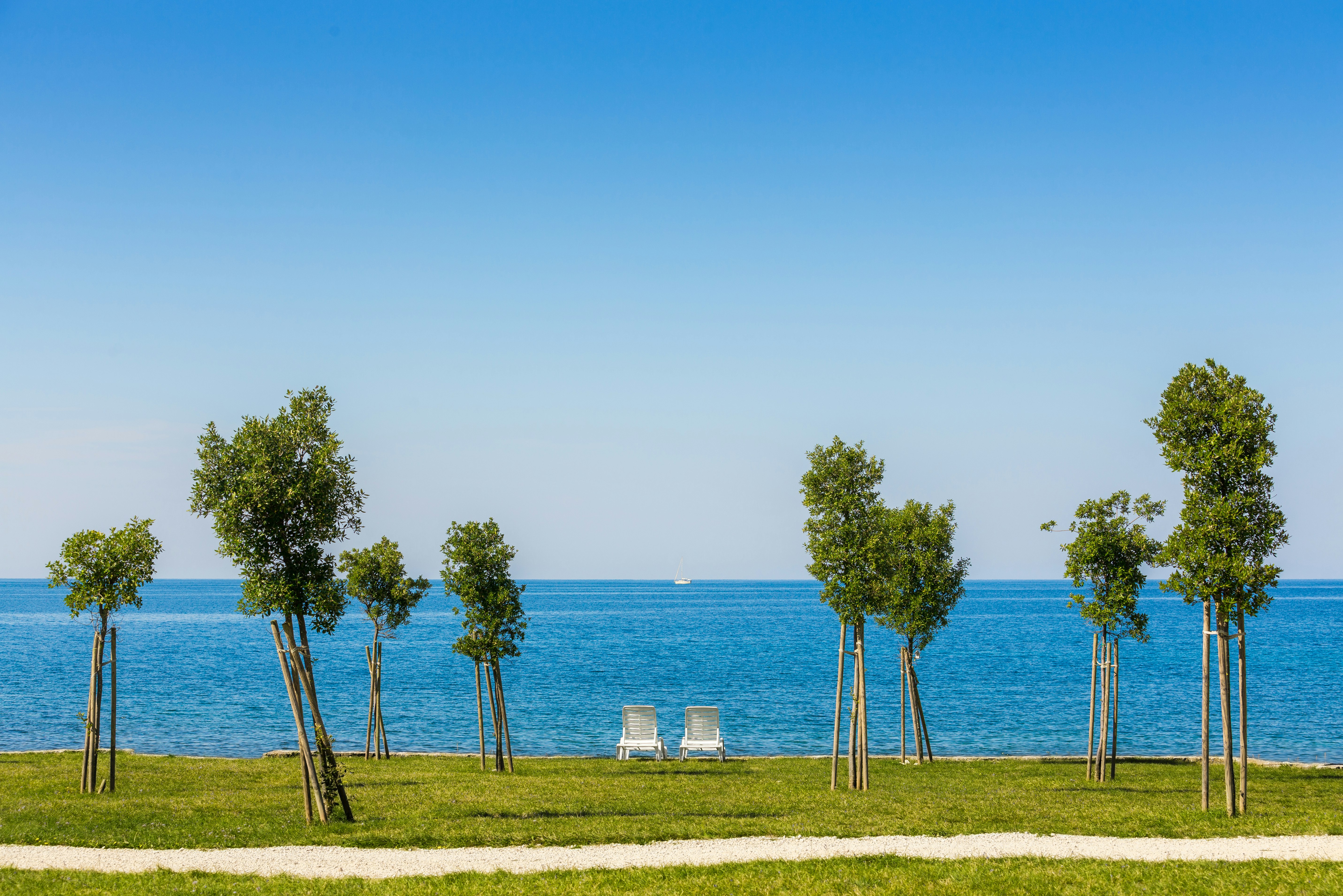 Camping Ulika - Blick auf das Meer