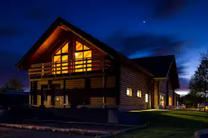 Naturistencamping de Reenert - hallenbad bei nacht