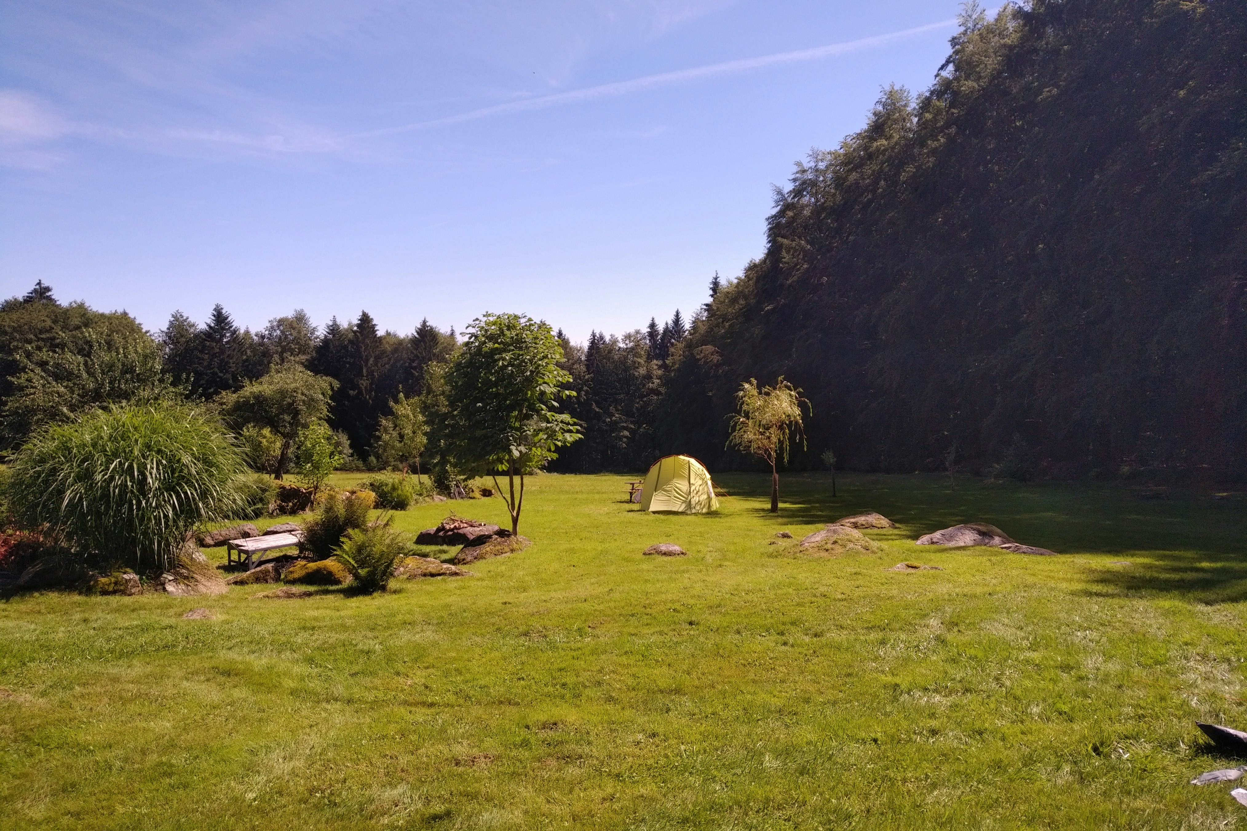 Naturzeltplatz Jägerfleck - Autofreier Zeltplatz auf der Wiese