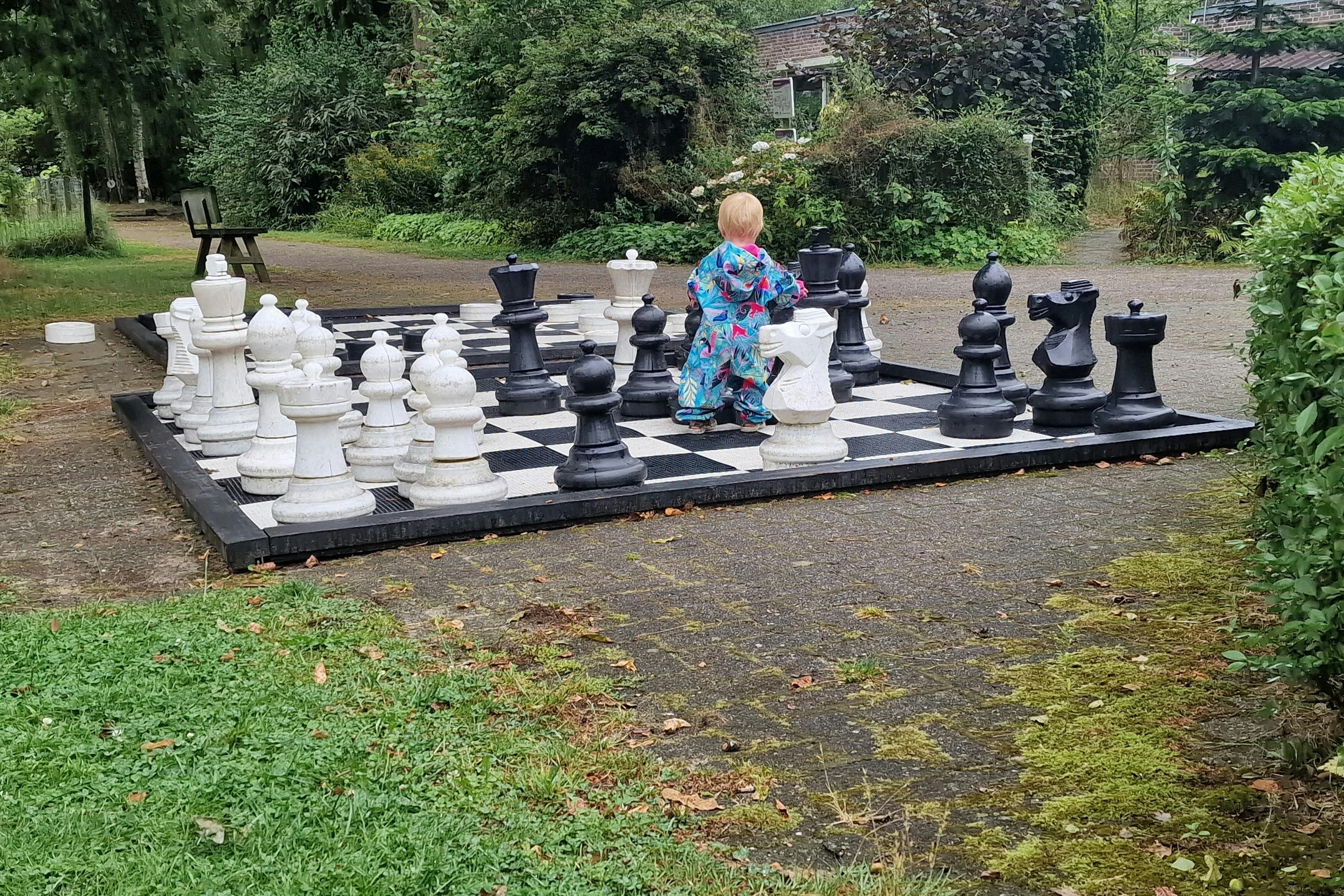 Natuurcamping Eelerberg - Riesenschach auf dem Campingplatz