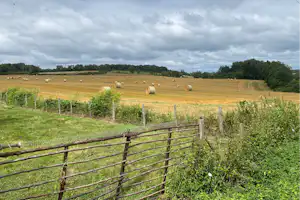 Natuurcamping Vive la Vie - Blick auf die Felder in der Umgebung des Campingplatzes