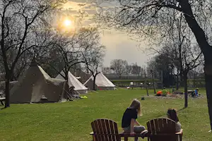 Natuurkampeerterrein De Haverkamp - Außenansicht Glamping-Zelt