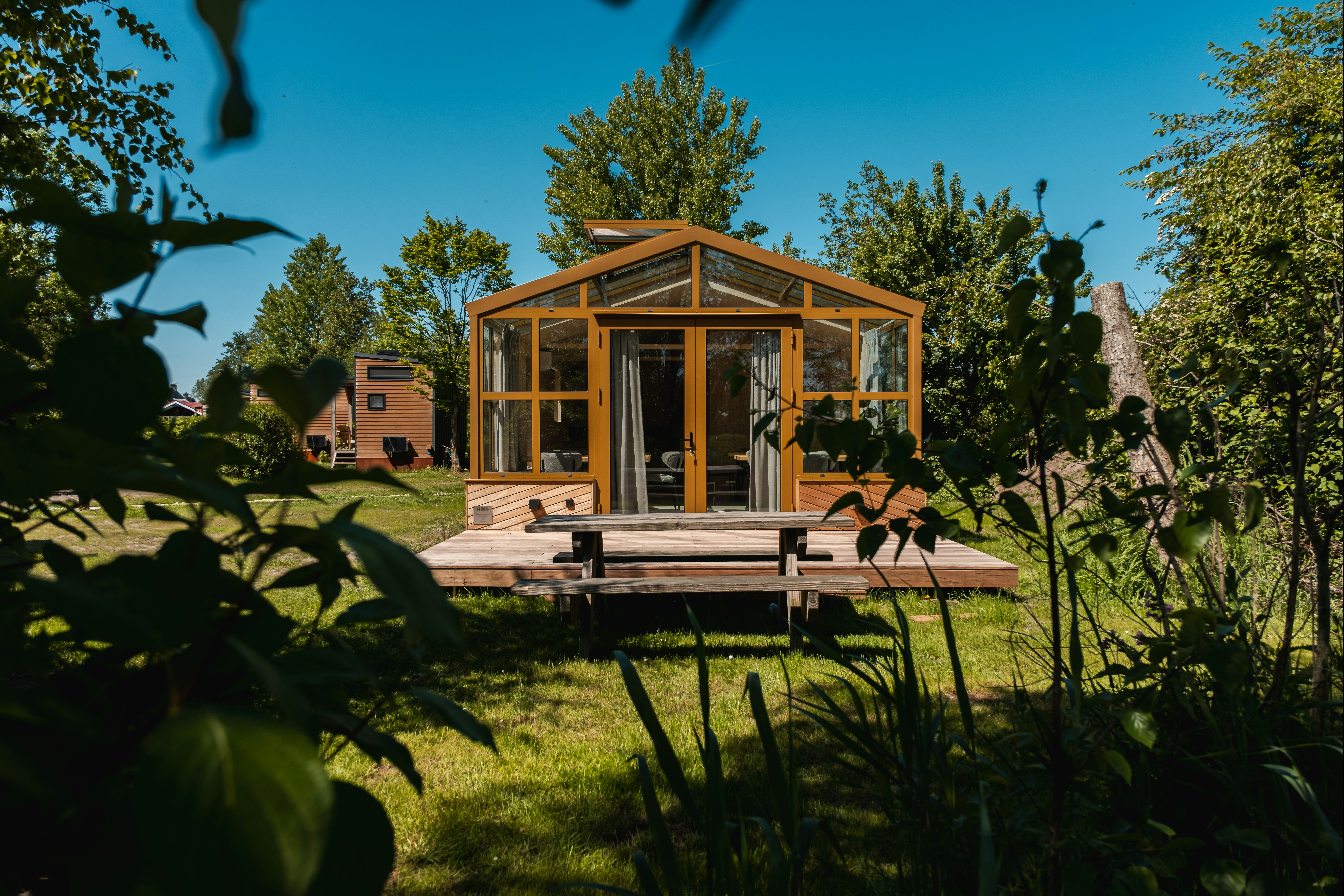 Natuurkampeerterrein De Landerij  - Mobilheim auf dem Campingplatz