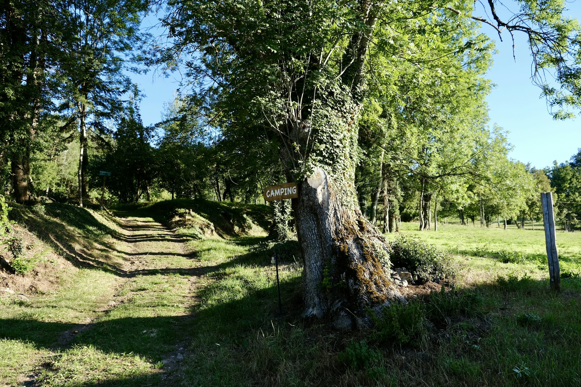 Natuurkampeerterrein La Buse - Eingang des Campingplatzes