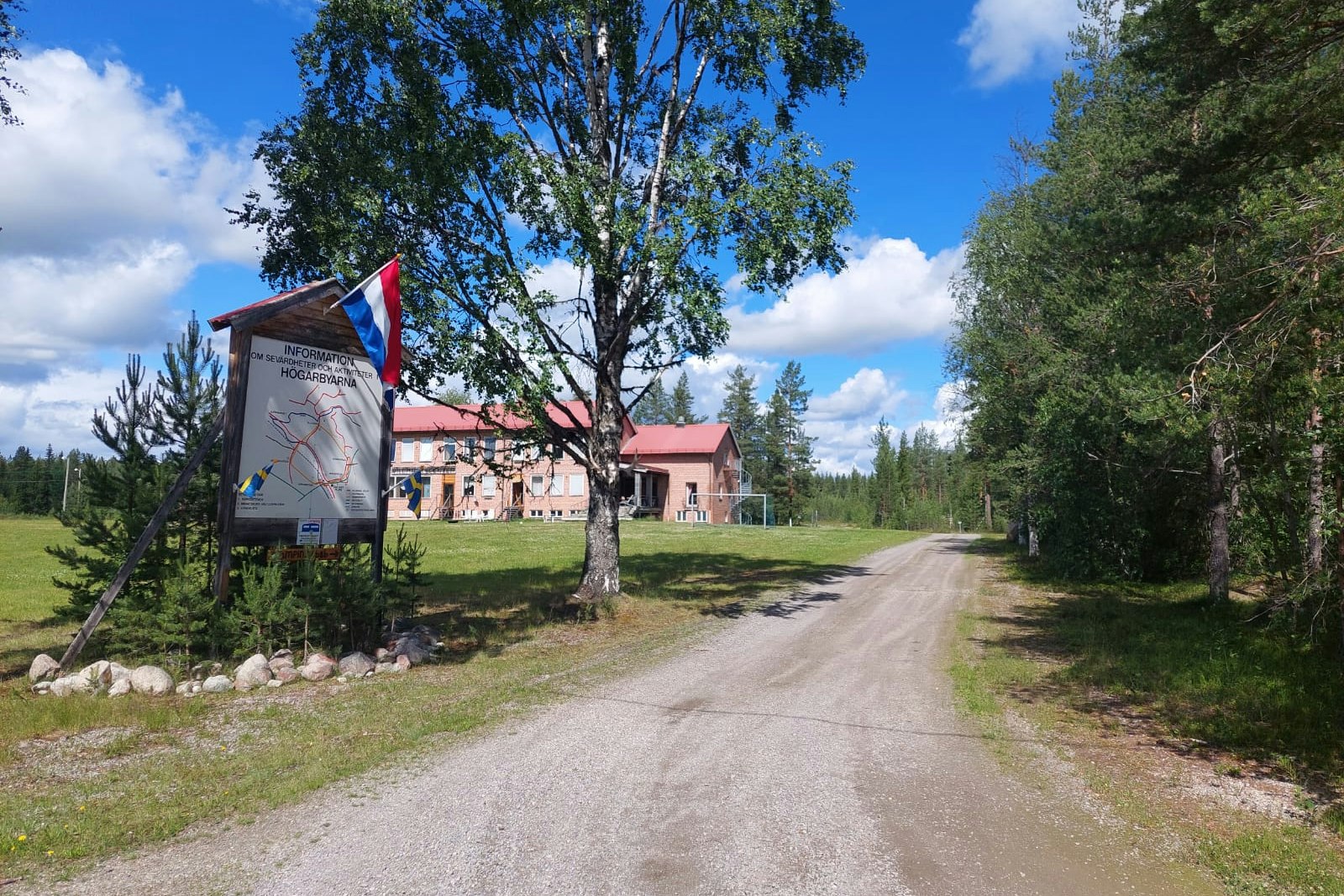 Nederhögen Vildmarkscenter Camping - Eingang des Campingplatzes