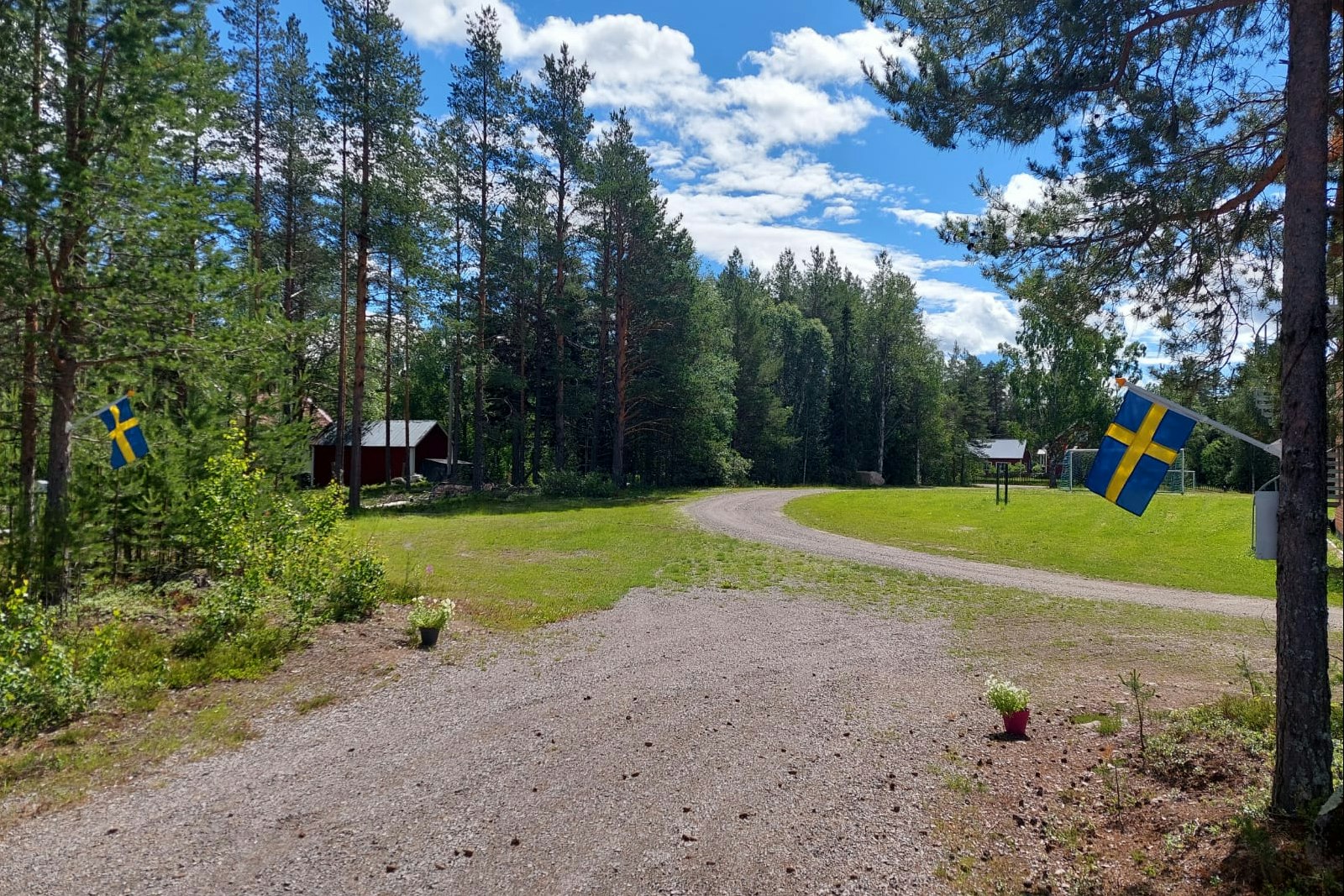 Nederhögen Vildmarkscenter Camping - Eingang des Campingplatzes