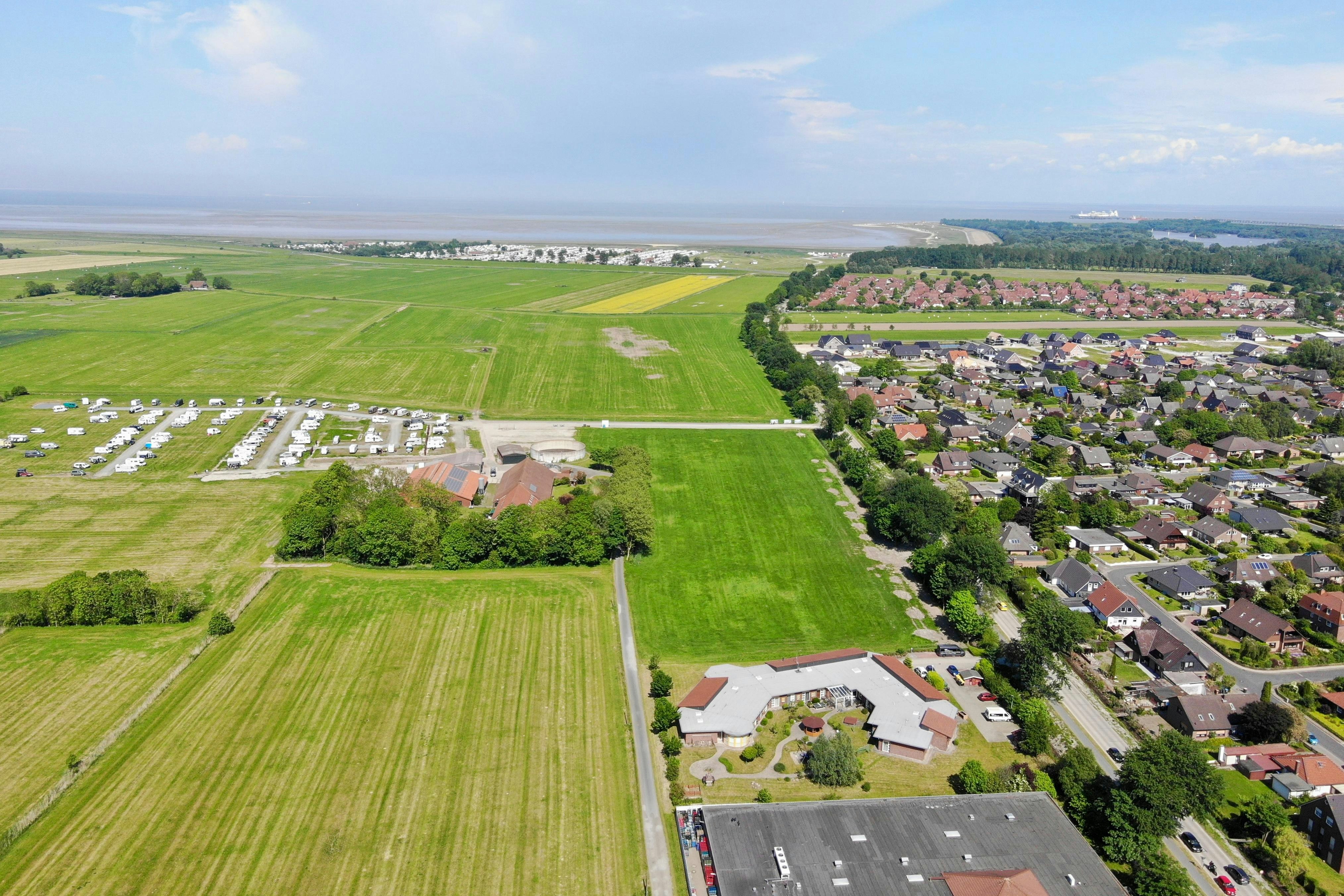 Nordsee Park Hooksiel  - Campingplatz aus der Vogelperspektive