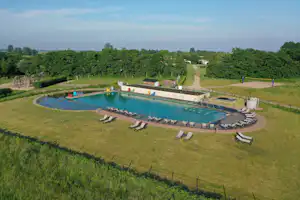Nordseecamping Zum Seehund - Schwimmteich aus der Vogelperspektive