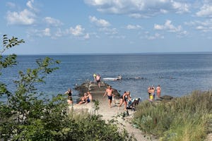 Caravan Club Norrvikens Camping Norrviccens CC Camping - Blick auf die Badestelle am Campingplatz