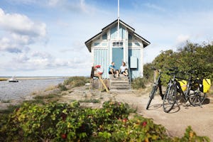 Caravan Club Norrvikens Camping Norrviccens CC Camping - Camper fahren Fahrrad in der Umgebung des Campingplatzes