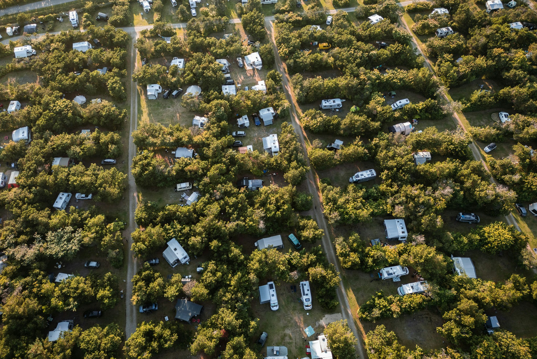 Nystrup Camping  - Campingplatz aus der Vogelperspektive