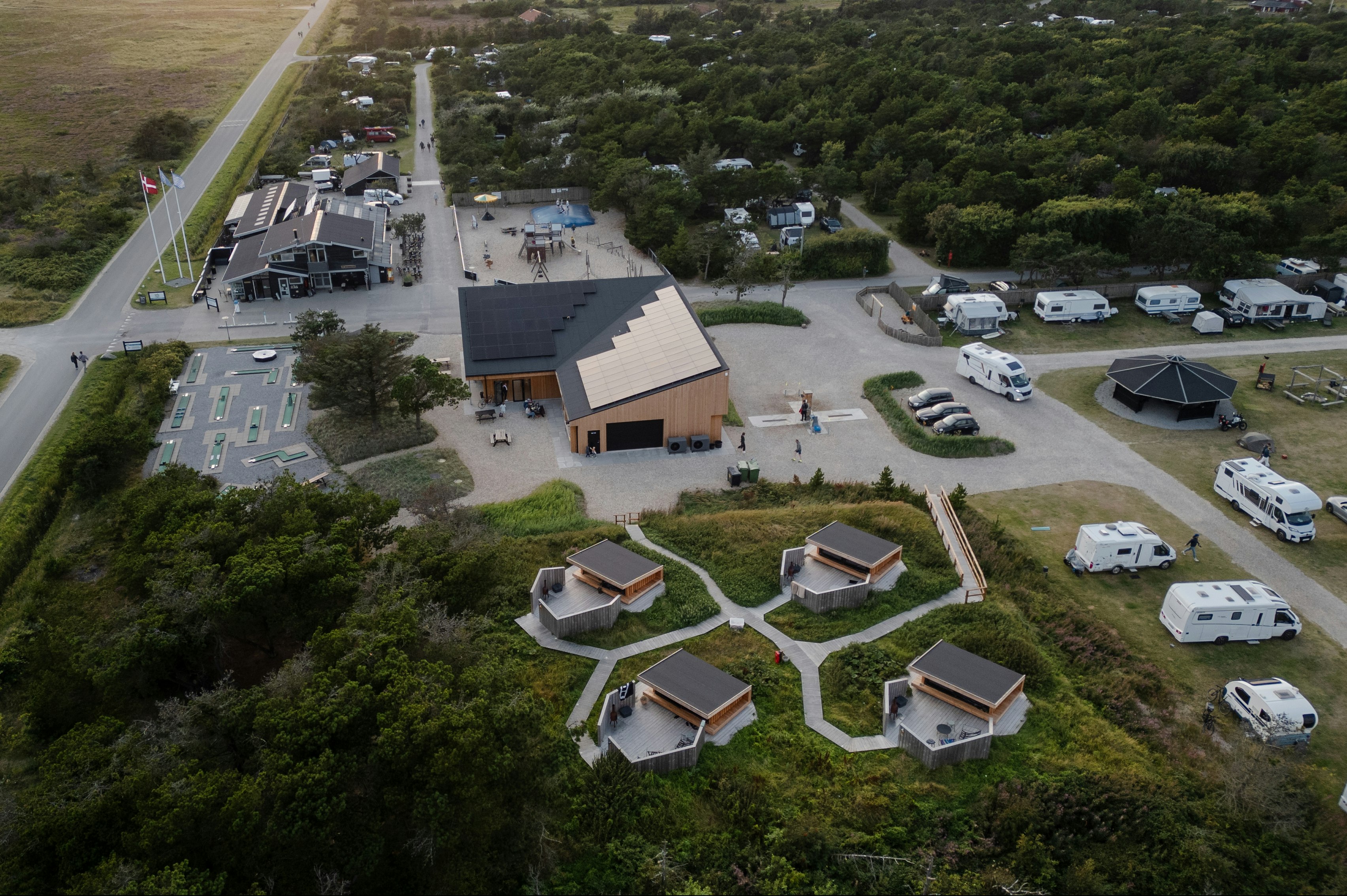 Nystrup Camping  - Luftaufnahme des Campingplatzes