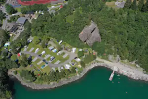 Odda Camping - Campingplatz aus der Vogelperspektive