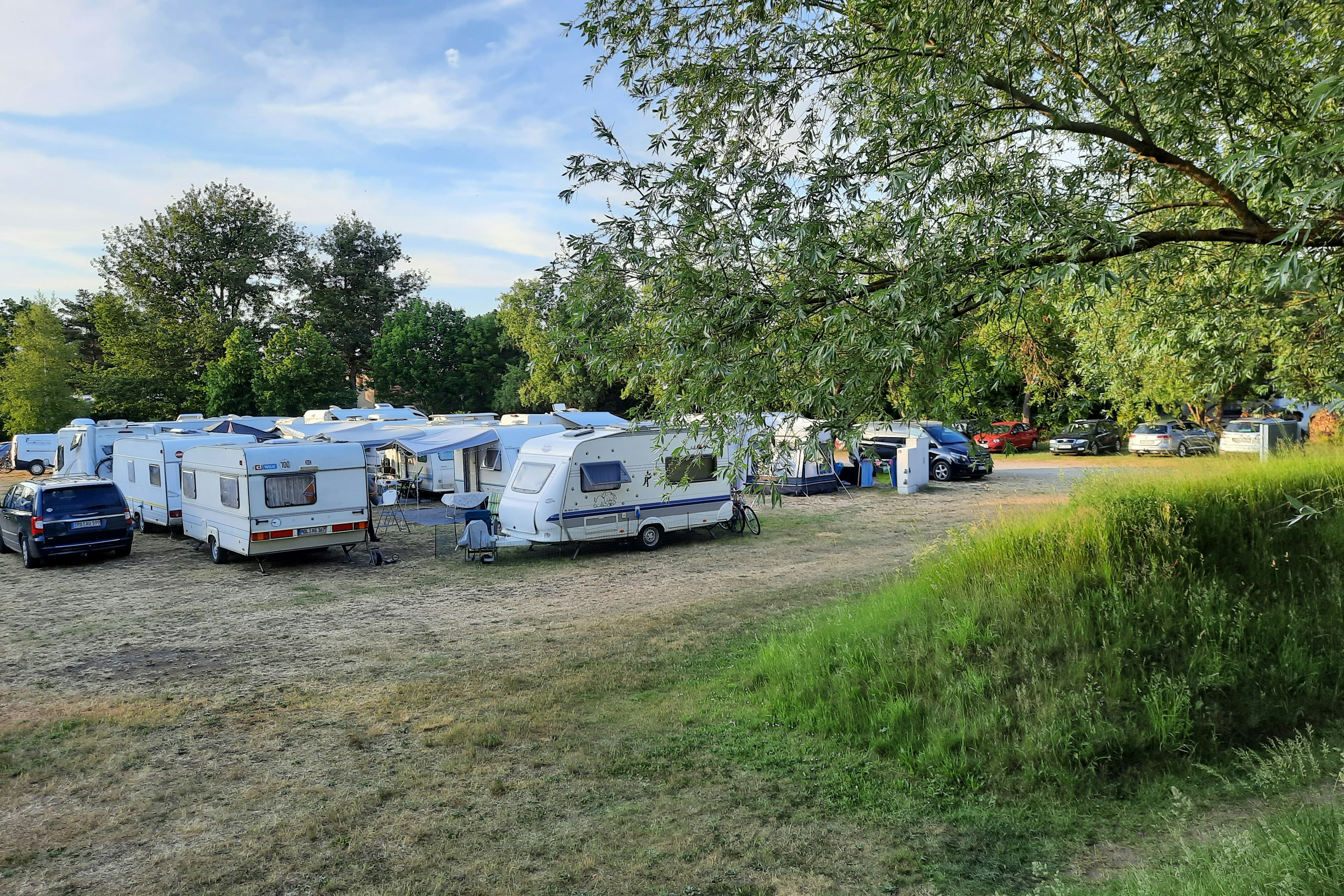 Oderbruch Camp Zechin  - Wohnmobil- und Wohnwagenplätze auf der Wiese