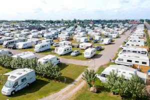 Olofsbo Camping - Luftaufnahme der Stellplätze auf dem Campingplatz