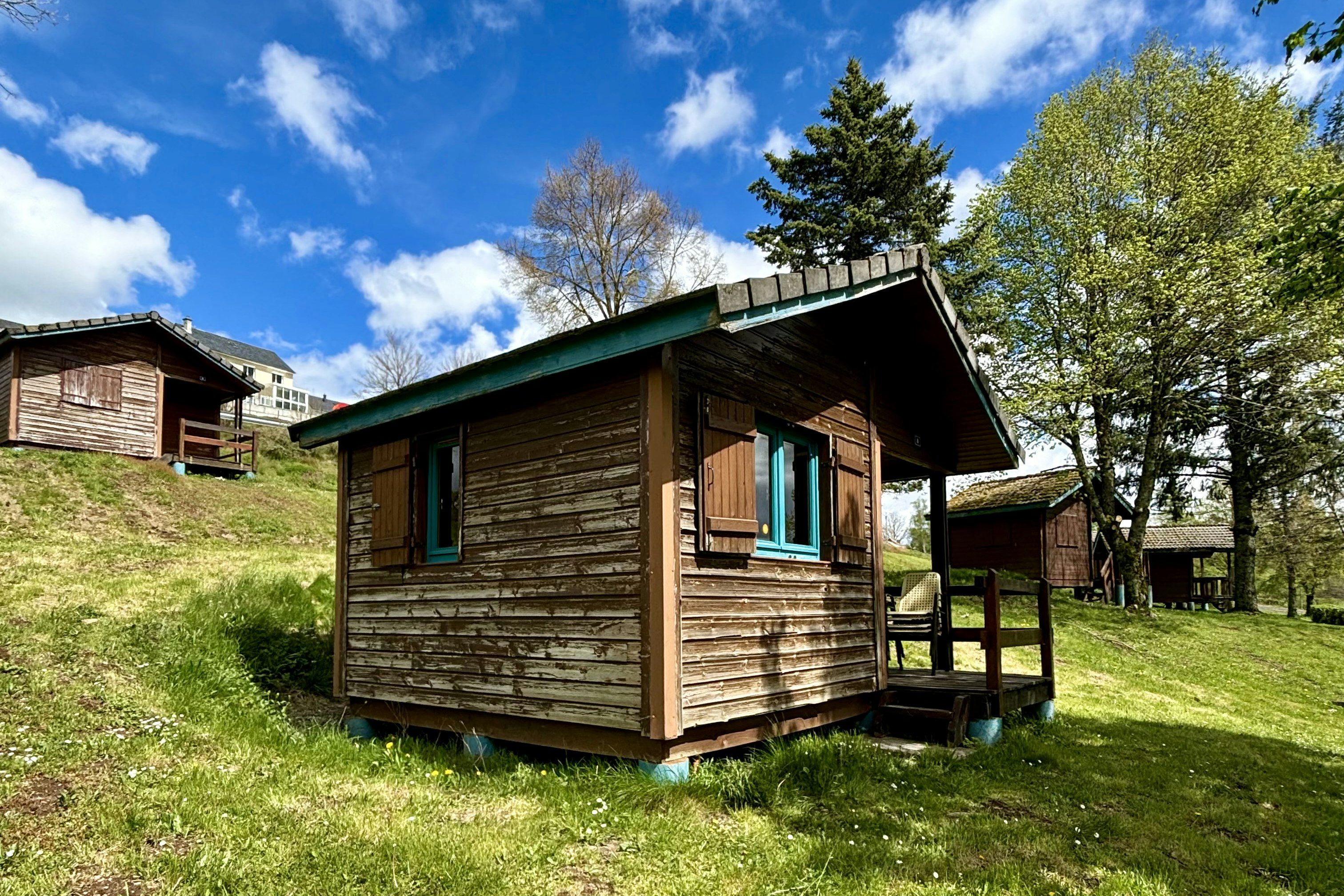 Onlycamp Camping le Pioulat - Außenansicht eines Mobilheims