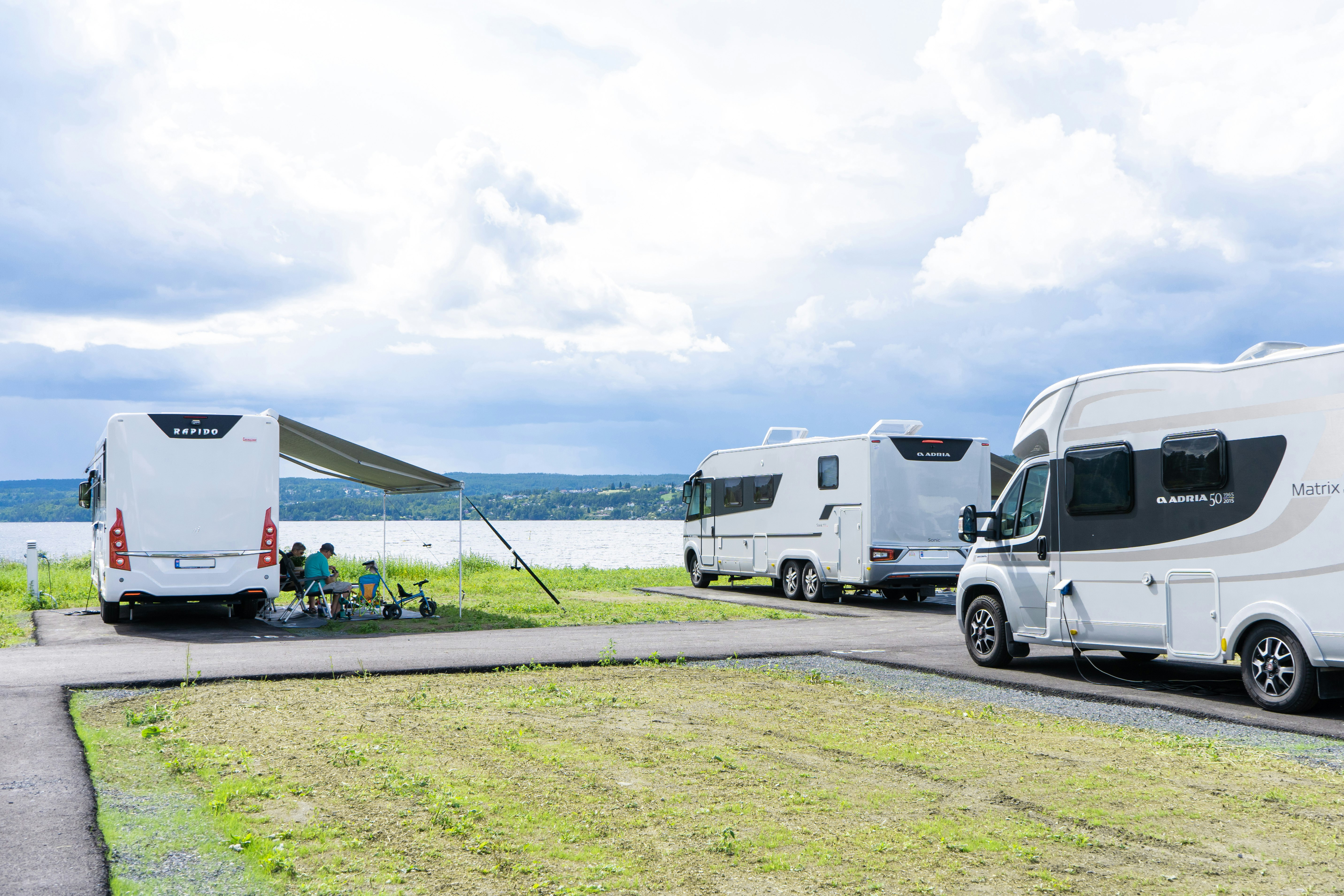 Topcamp Onsakervika - Blick auf die Standplätze auf dem Campingplatz