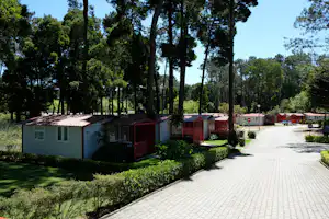 Camping ORBITUR Caminha - Außenansicht Mobilheimes des Campingplatzes