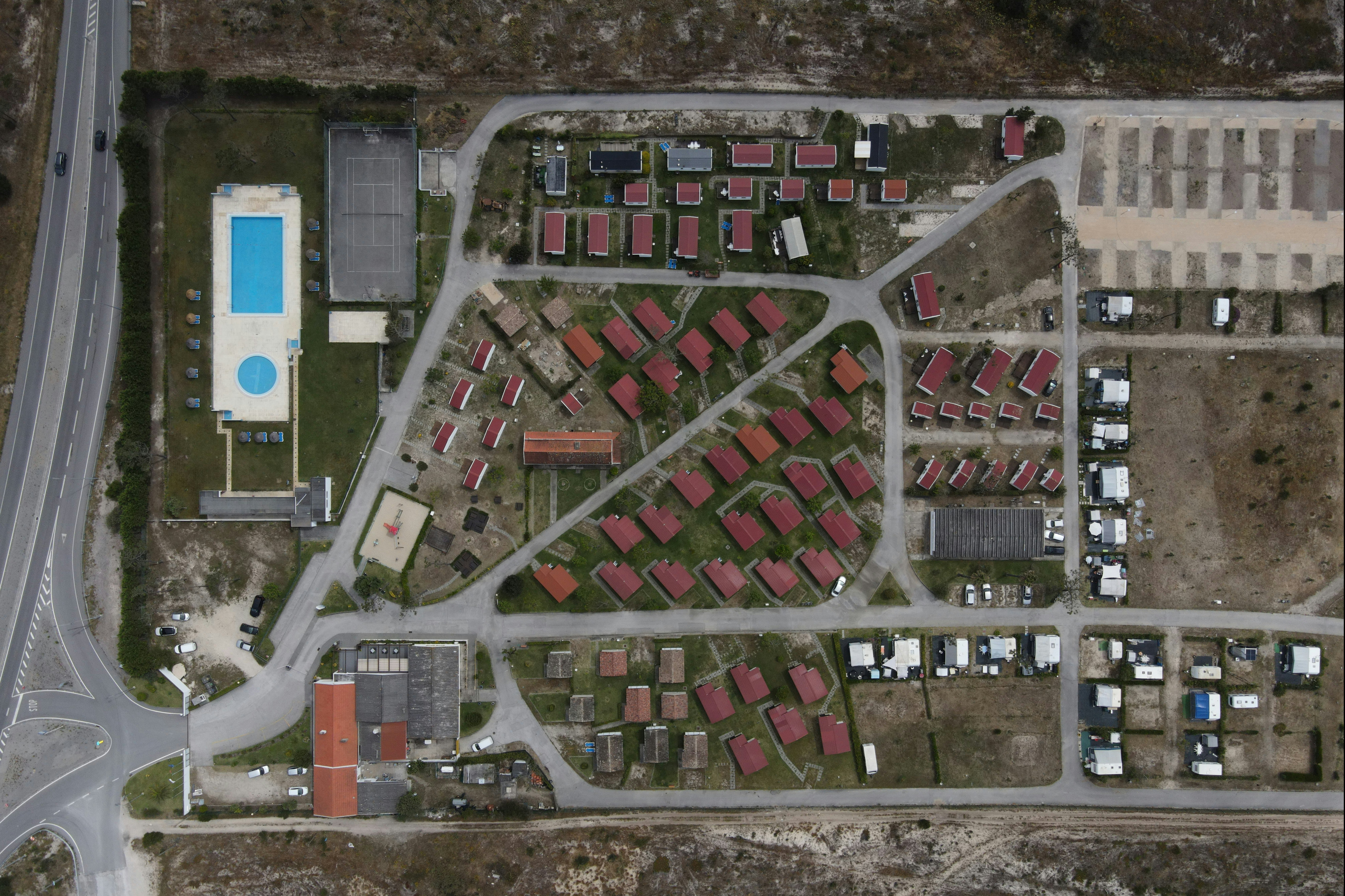 Camping ORBITUR Gala  - Luftaufnahme des Campingplatzes