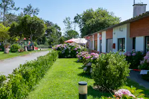 Camping ORBITUR Mira - Terrasse der Bar auf dem Campingplatz