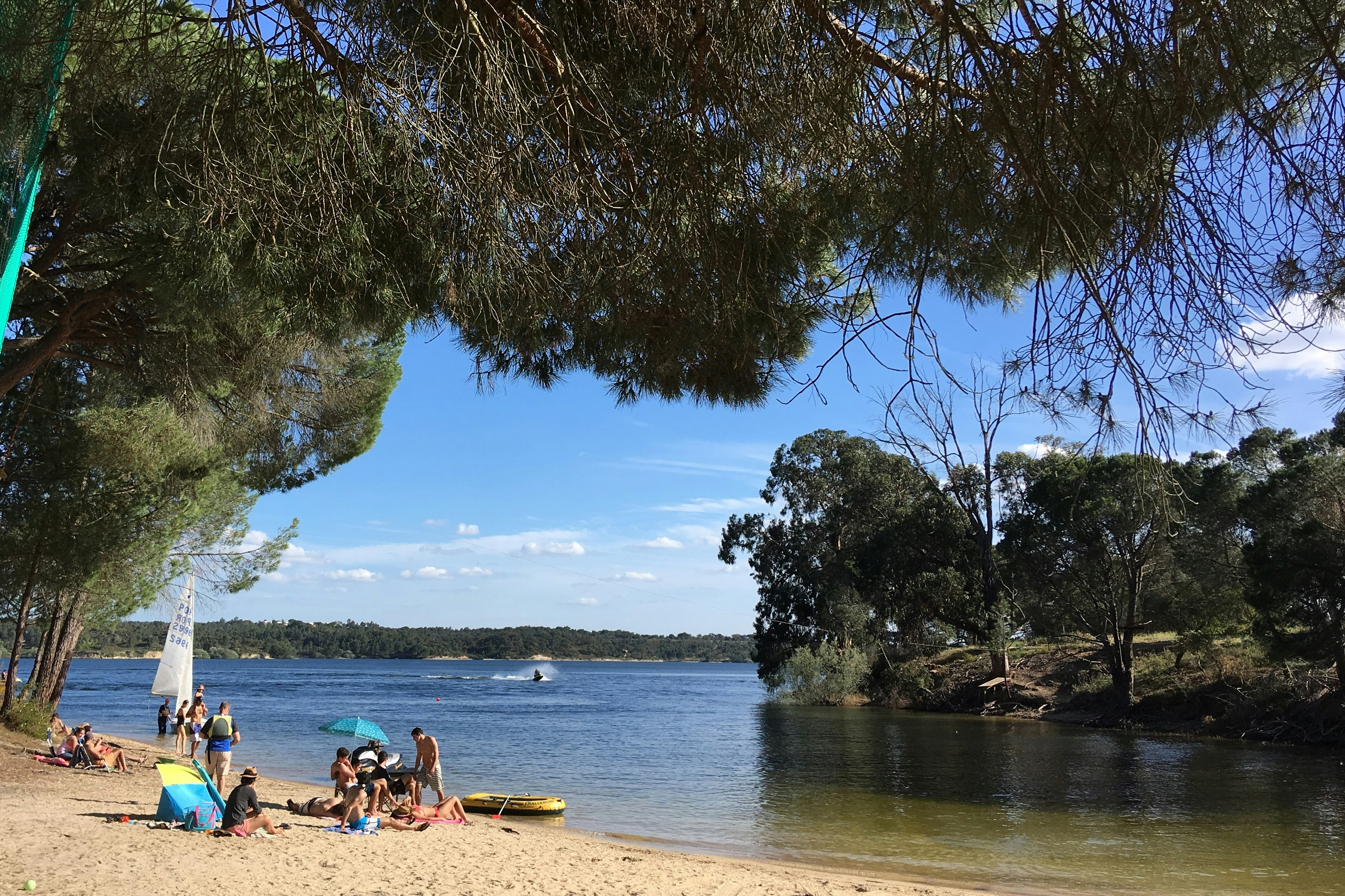 Camping ORBITUR Montargil  -  Badestrand in der Nähe des Campingplatzes