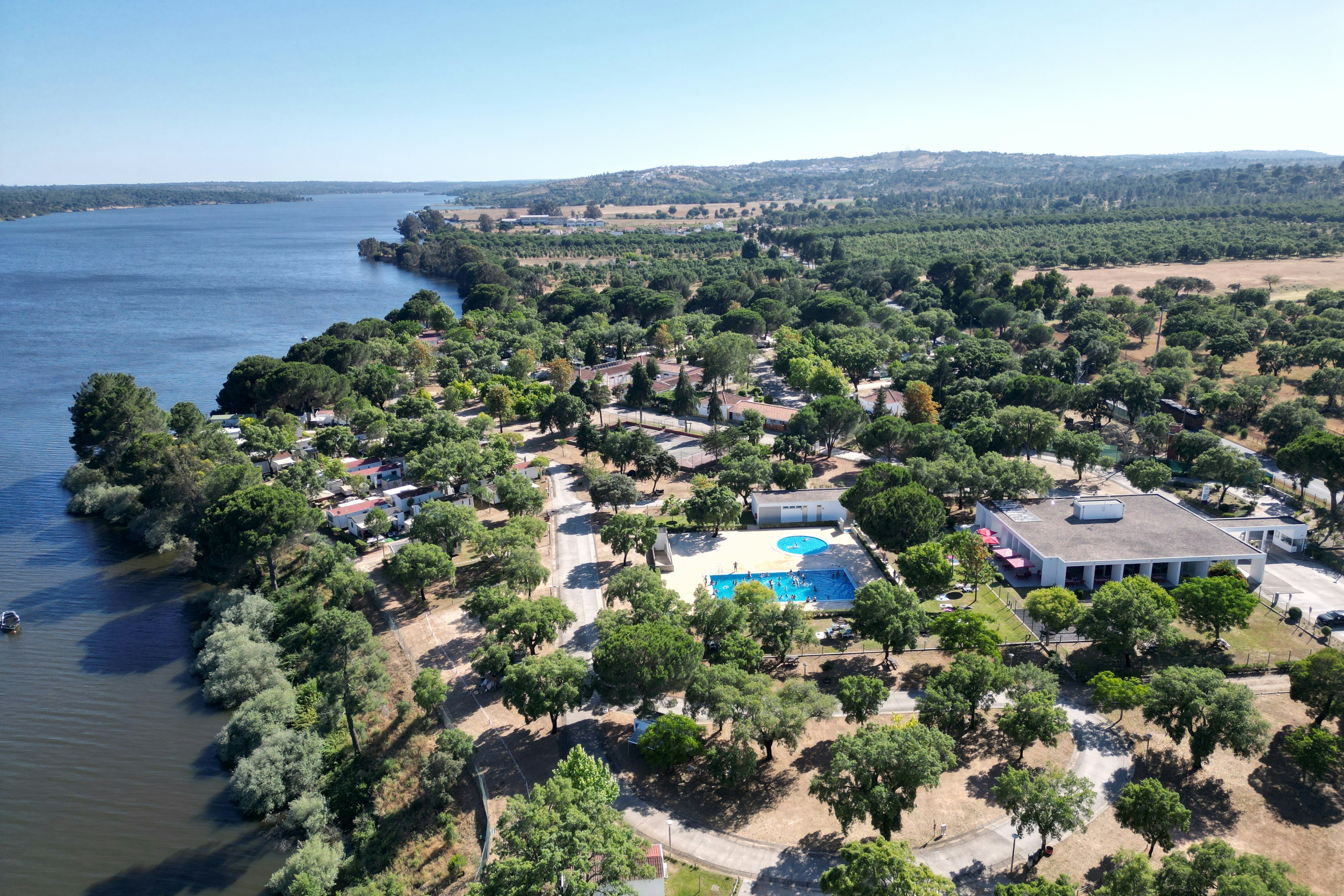 Camping ORBITUR Montargil  - Campingplatz aus der Vogelperspektive