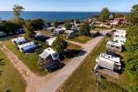 Ostseecamp Seeblick  -  Stellplatz vom Campingplatz mit Blick auf die Ostsee