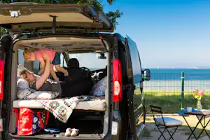Ostseecamping Ferienpark Zierow - Stellplatz mit Blick auf das Meer