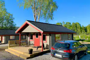 Överhörnäs Camping - Großes Mobilheim mit Terrasse