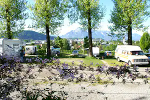 Panoramacamping Stadtblick - Wohnwagen- und Zeltstellplatz zwischen Bäumen auf dem Campingplatz