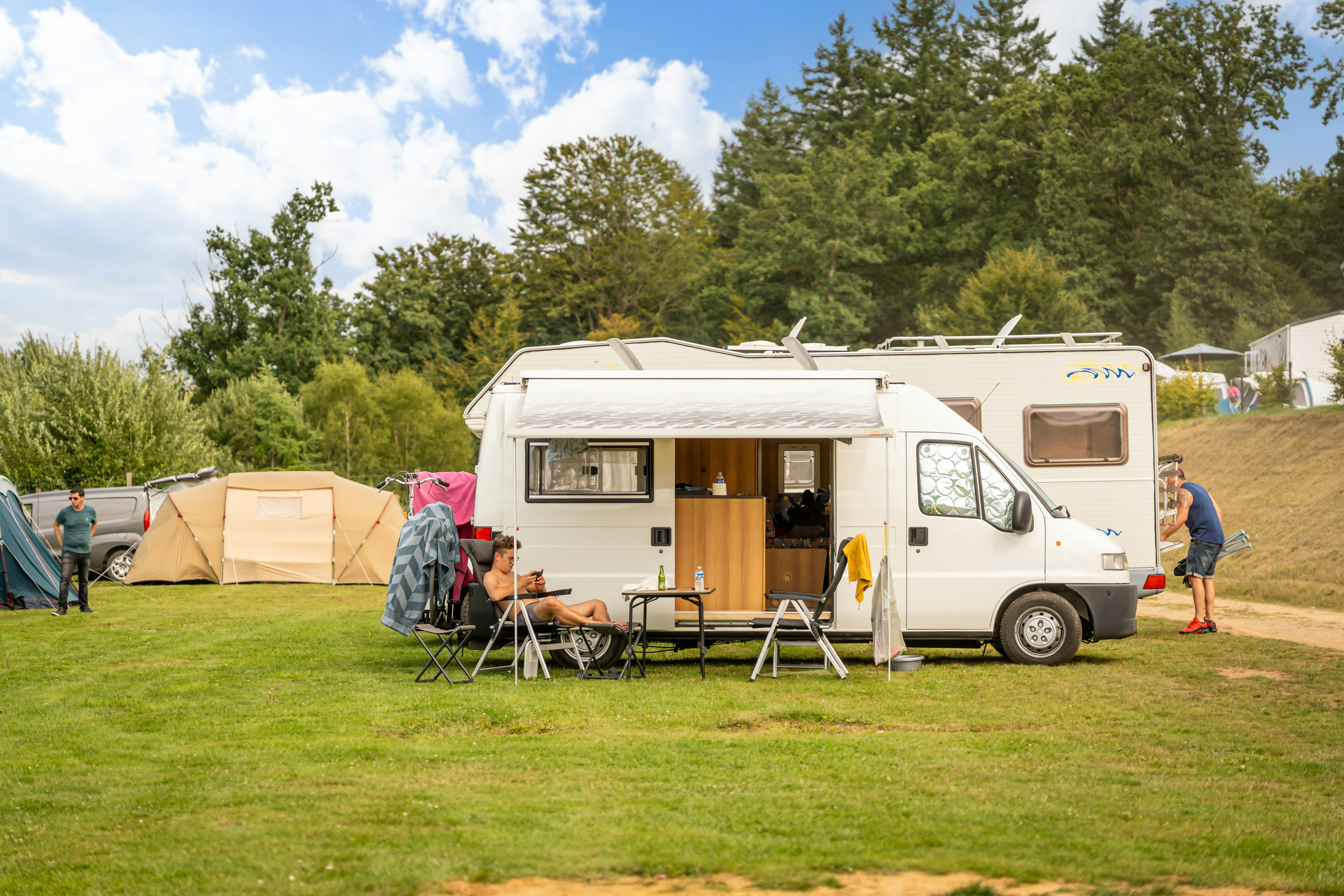 Papillon Bouillon - Standplatzwiese auf dem Campingplatz