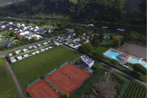 Paradies Camp - Blick auf den Campingplatz aus der Vogelperspektive