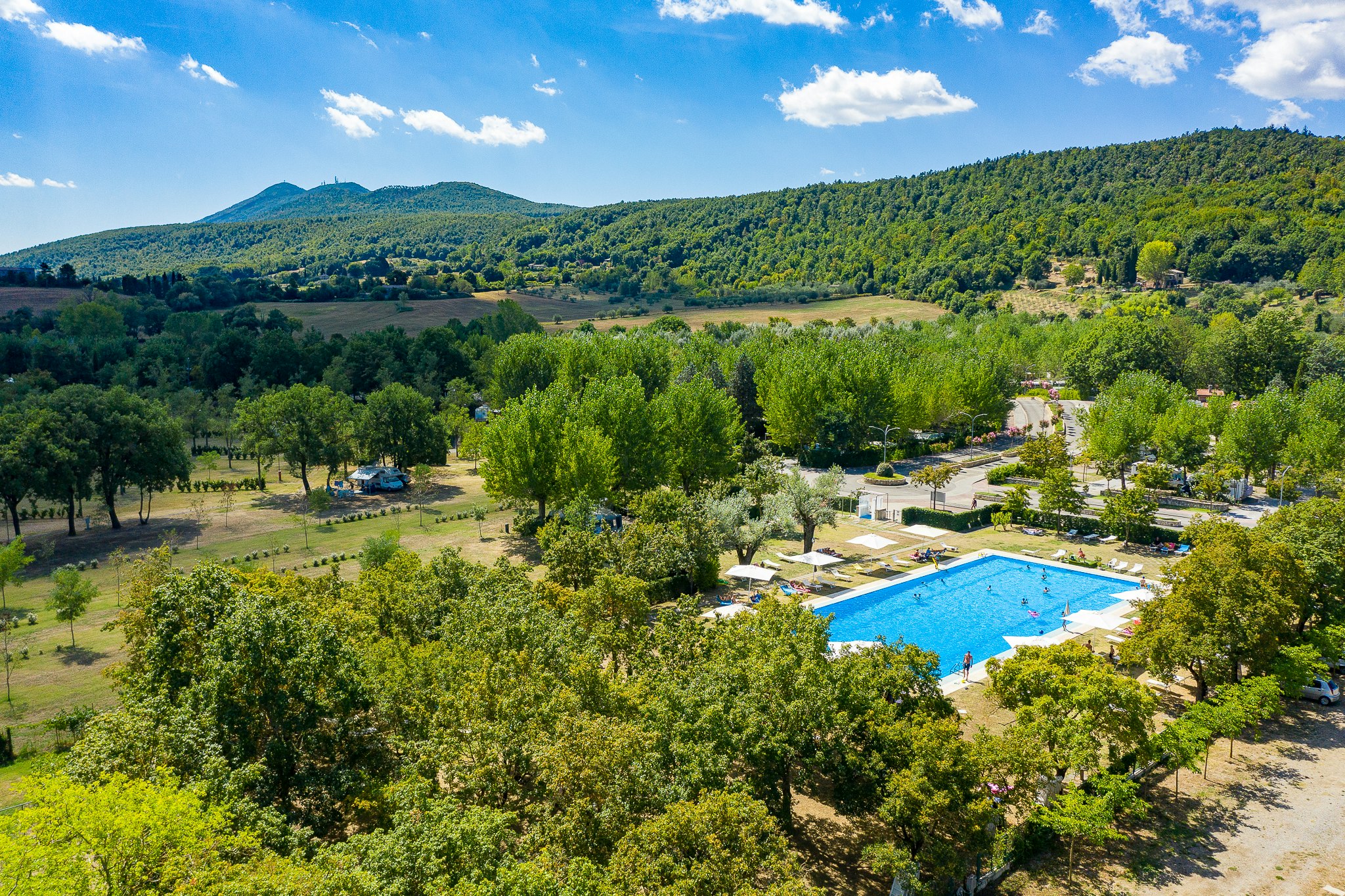 Parco delle Piscine  - Luftaufnahme des Campingplatzes
