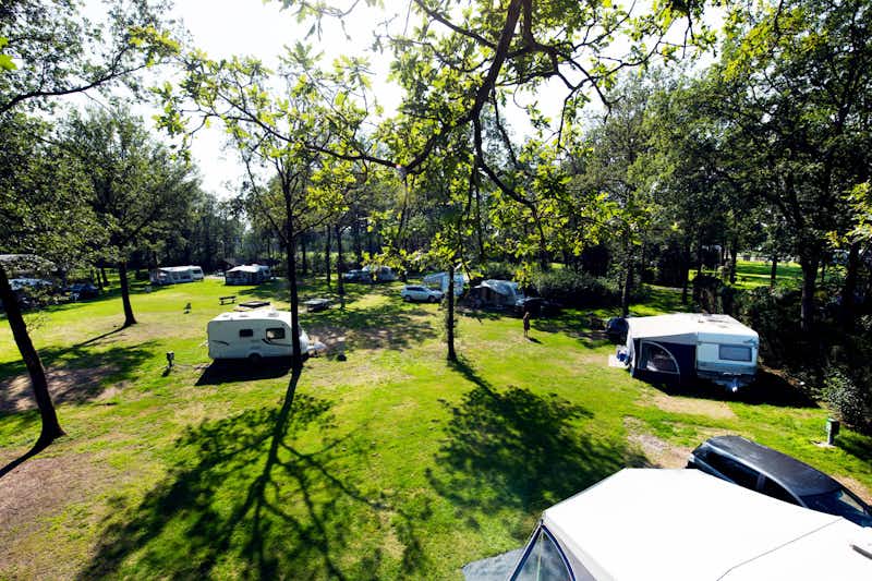 Park Drentheland - Campingplatz aus der Vogelperspektive