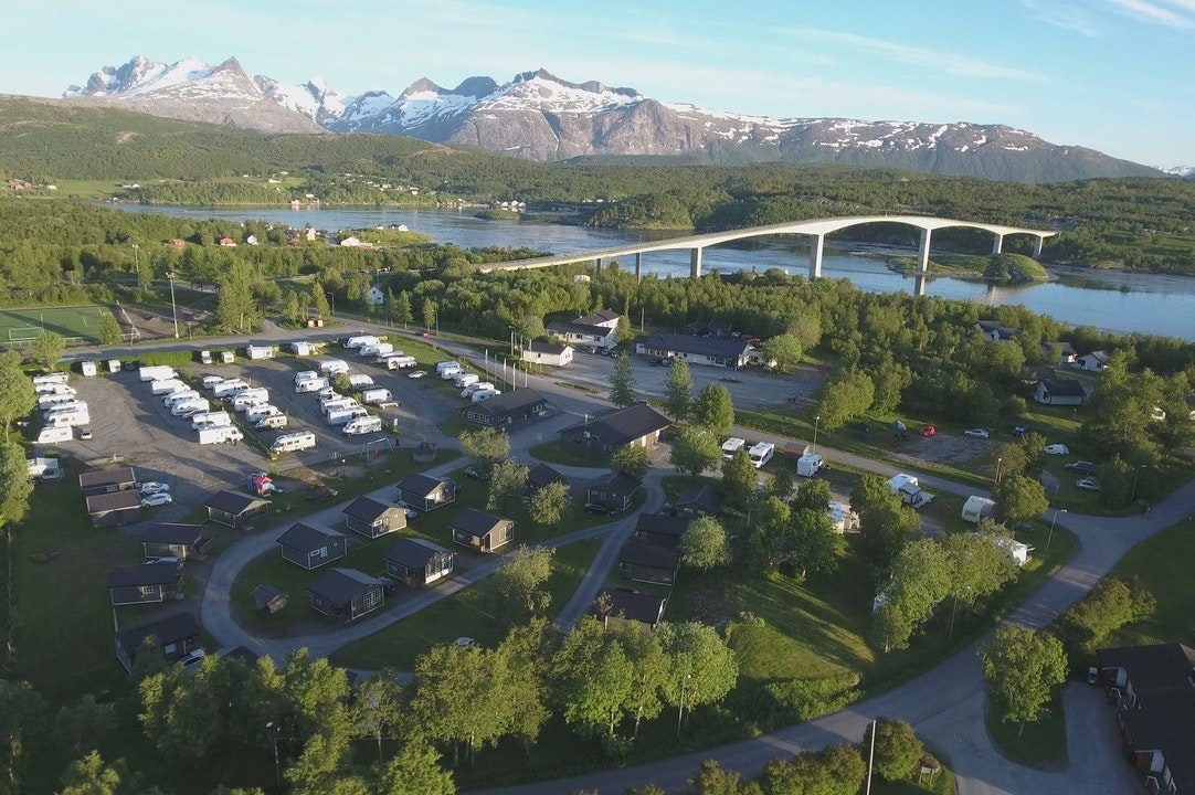 PlusCamp Saltstraumen  - Luftaufnahme des Campingplatzes