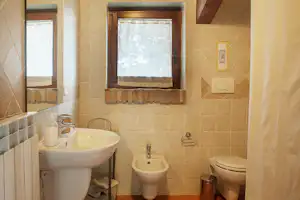 Podere Mulinaccio - Badezimmer in einer Ferienwohnung