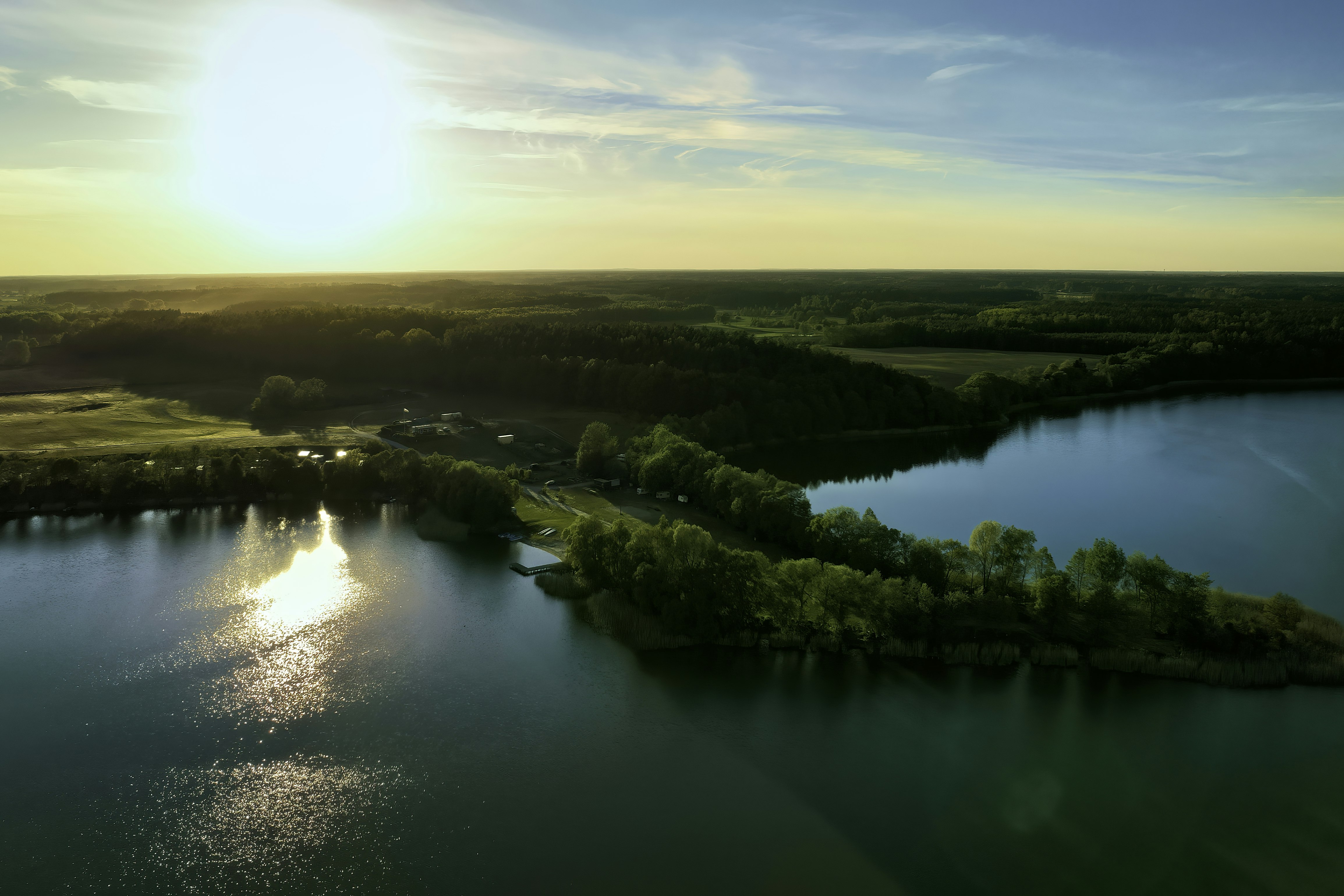Półwysep Sielanka  - Campingplatz aus der Vogelperspektive