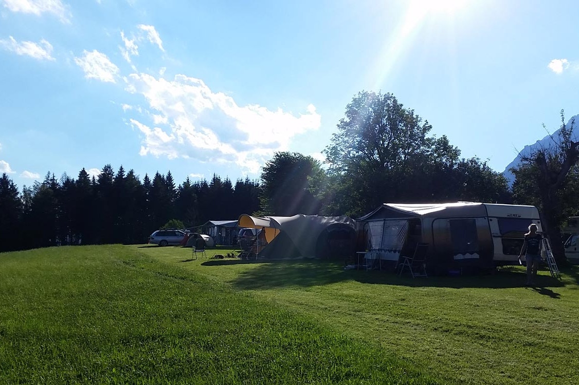 Pürcherhof - Standplatzwiese auf dem Campingplatz