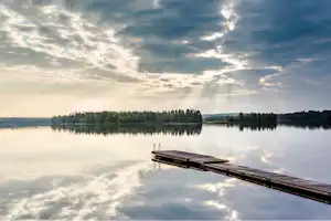 Ranuanjärvi Camping - Blick auf das Wasser