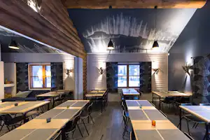 Ranuanjärvi Camping - Innenansicht des Restaurants auf dem Campingplatz