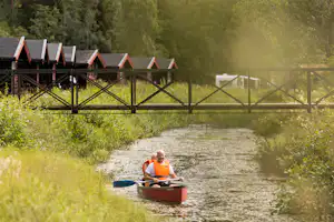 First Camp Enåbadet – Rättvik Rättviks Camping (Empty lots) - Kanufahren auf dem Fluss als Freizeitaktivität