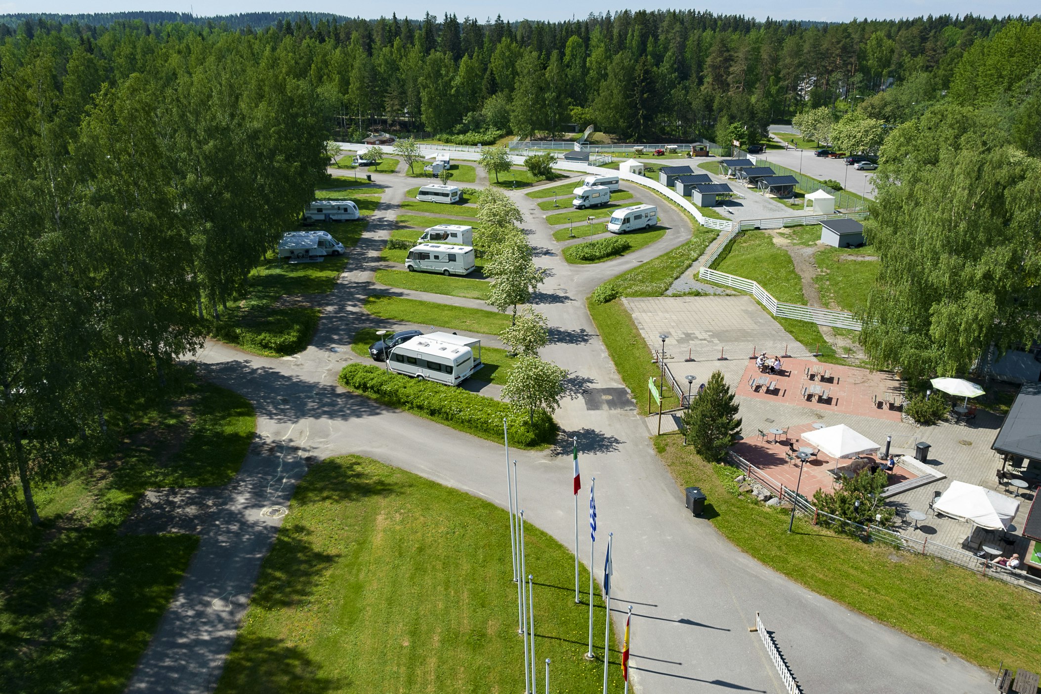Rauhalahti Holiday Centre  - Campingplatz aus der Vogelperspektive