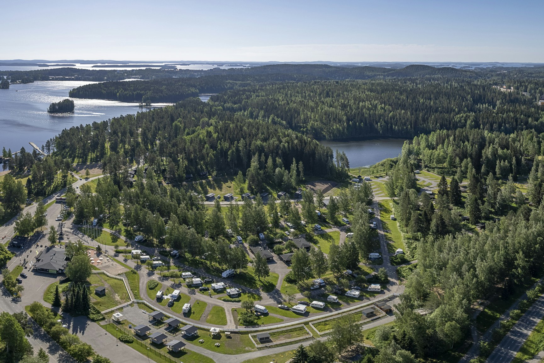 Rauhalahti Holiday Centre  - Campingplatz aus der Vogelperspektive