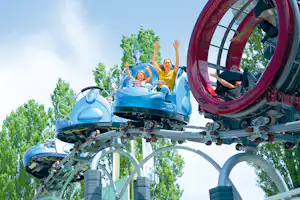 Ravensburger Spieleland Feriendorf - Achterbahn im Freizeitpark
